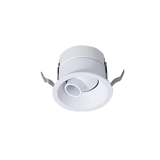 LED Downlight Recessed 3w 3K Non-Dimmable 40 x H27mm Cutout: 35mm 18D Beam White IP54