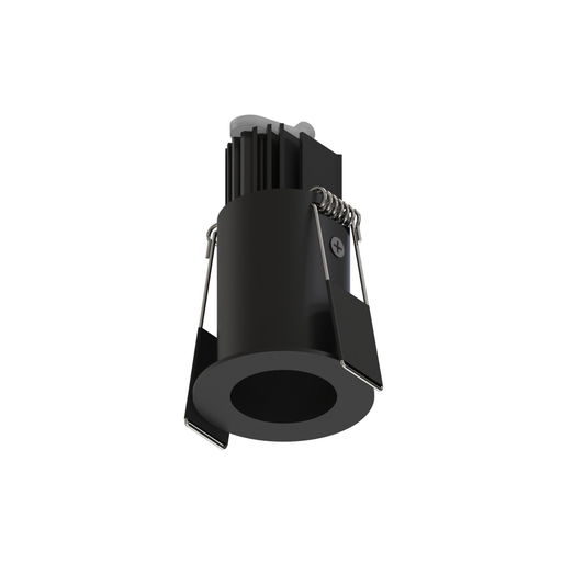 LED Downlight Recessed 5w 3K Non-Dimmable 45 x H75mm Cutout: 38mm 15D Beam Black IP54