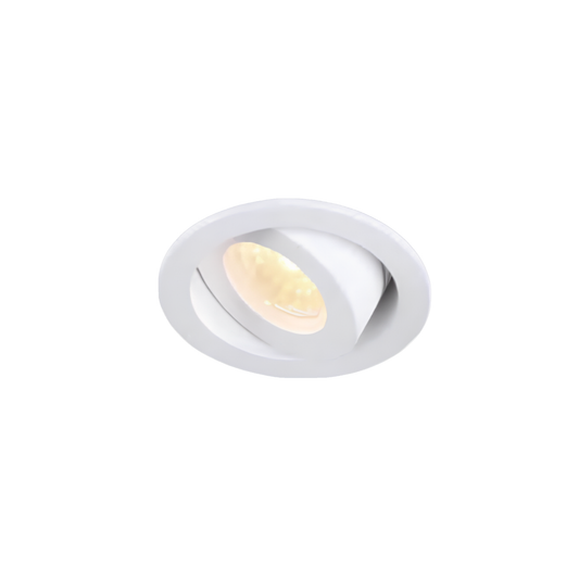LED Downlight Recessed 3w 3K Non-Dimmable 42 x H52mm Cutout: 38mm 15D Beam White IP21