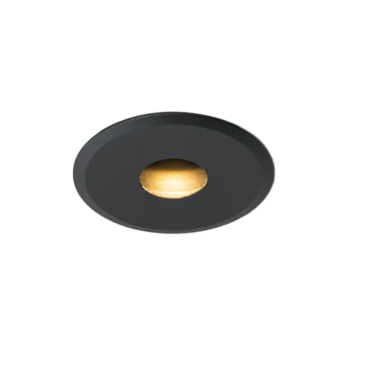LED Downlight Recessed 10w 3K Non-Dimmable 48 x H86mm Cutout: 48mm 36D Beam Black IP54
