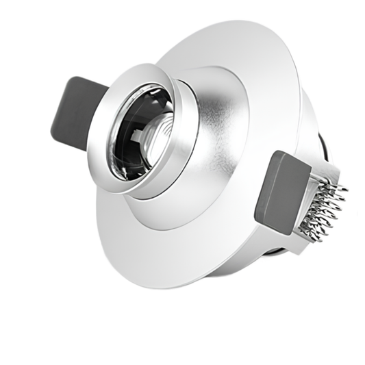 LED Downlight Recessed 3w 3K Non-Dimmable 74 x H52.3mm Cutout 60mm 10-40D Beam White IP20