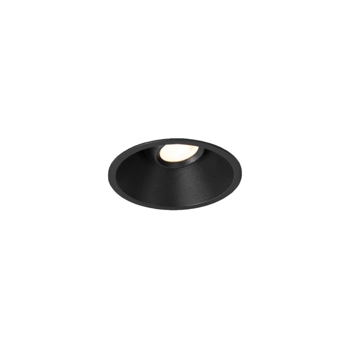 LED Downlight Recessed 10w 3K Triac-Dimmable 76 x H80mm Cutout: 70mm 50D Beam Black IP65