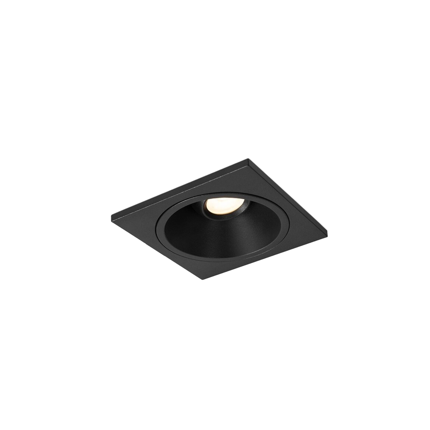 LED Downlight Recessed 10w 3K Triac-Dimmable L90 x W90 x H80mm Cutout: 70mm 50D Beam Black IP65