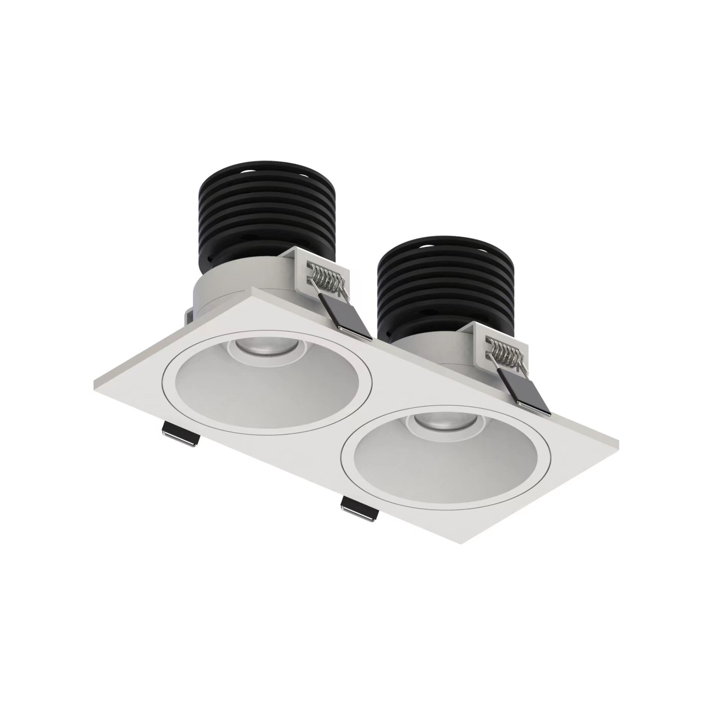 LED Downlight Recessed 2 x 10w 3K Triac-Dimmable L175 x W90 x H80mm Cutout: 2 x 70mm 50D White IP65