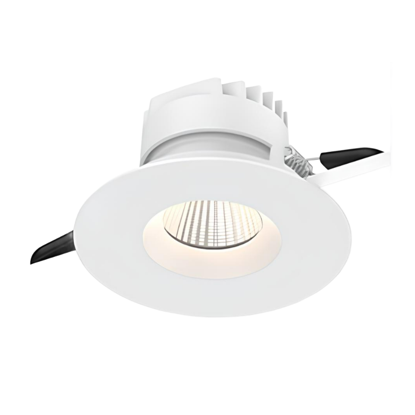 LED Downlight Recessed 12w 3K Triac-Dimmable 95 x H65mm Cutout: 78mm 45D Beam Black IP44
