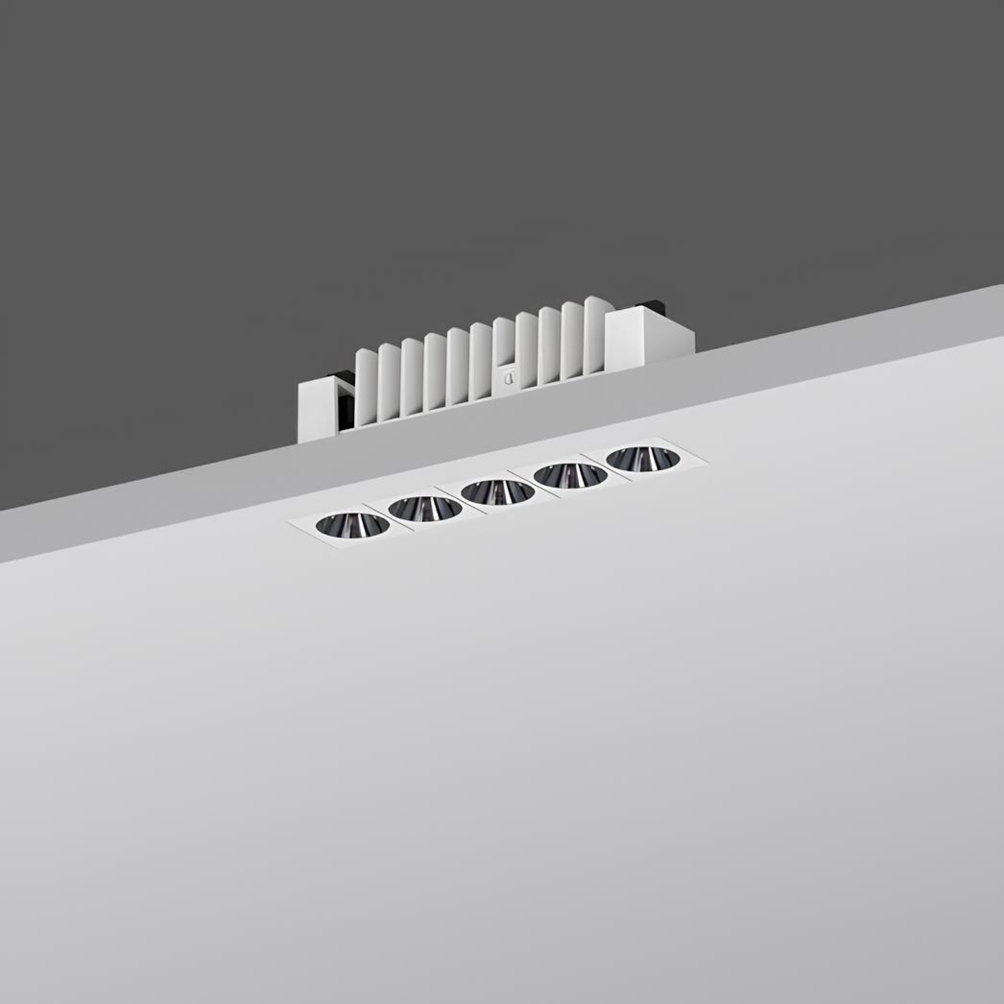 LED Downlight Recessed 12w 3K Non-Dimmable L103 x W23 x H43mm Cutout:108 x 28mm 36D Beam Black IP20