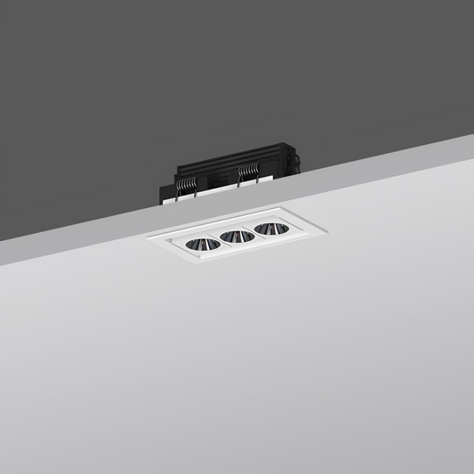 LED Downlight Recessed 7w 3K Non-Dimmable L78xW44xH43mm Cutout:72x38mm 24D Beam White IP20