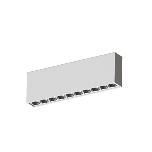 LED Downlight Surface Mounted 20w 3K Non-Dimmable L207 x W28 x H75mm 50D Beam Black IP20