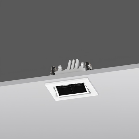 LED Downlight Recessed 5w 3K Non-Dimmable L76 x W64 x H55mm Cutout: 62 x 50mm 15D Beam White IP20