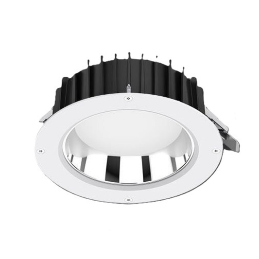 LED Downlight Recessed 13w 3K Non-Dimmable 110 x H51mm Cutout: 90mm 36D Beam White IP65