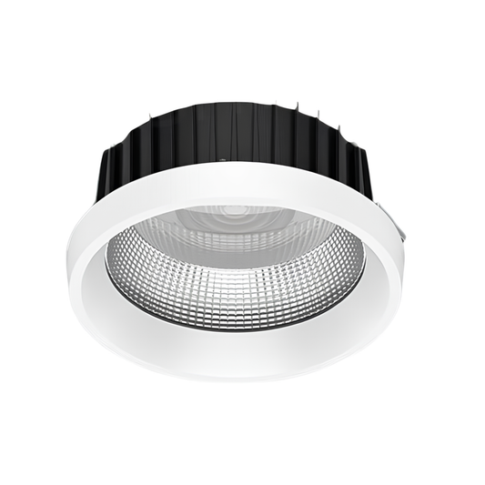 LED Downlight Recessed 25w 3K Non-Dimmable 145 x H82mm Cutout: 125mm 60D Beam White IP65