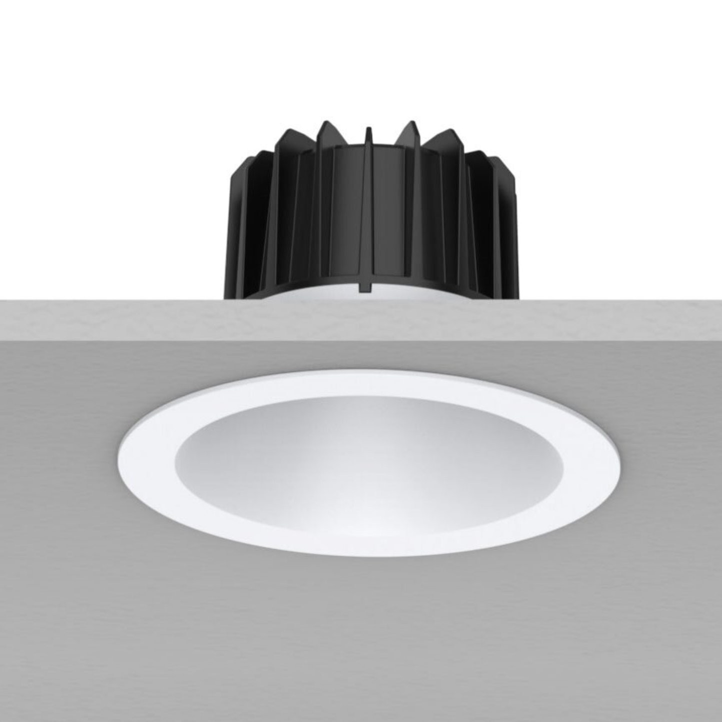 LED Downlight Recessed 18w 3K Non-Dimmable 150 x H97mm Cutout: 120mm 60D Beam White IP44