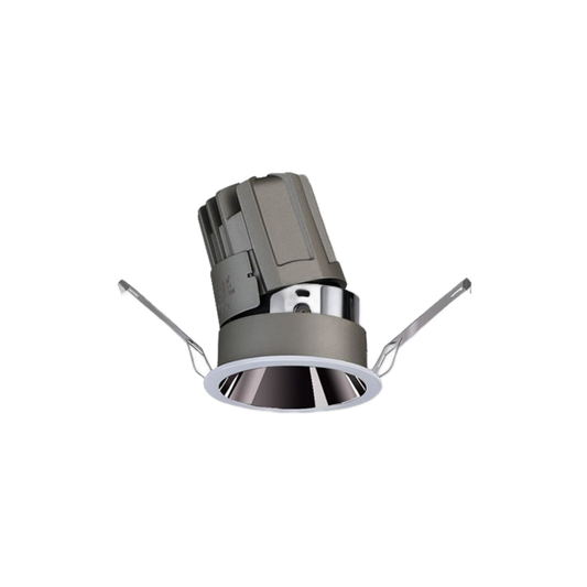 LED Downlight Recessed 10w 3K Non-Dimmable 62xH77mm Cutout:55mm 24D Beam Black IP20