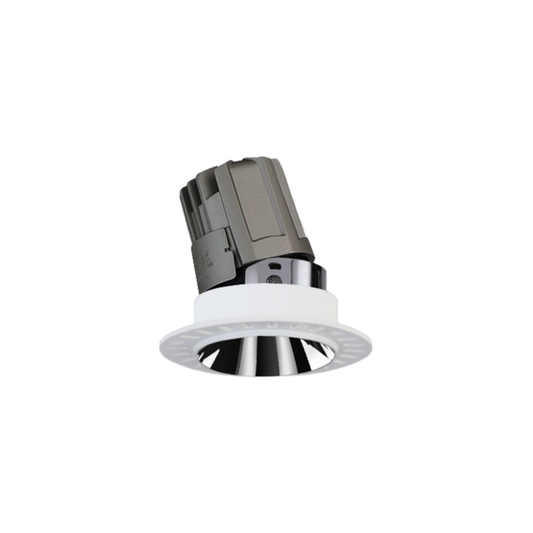 LED Downlight Trimless 10w 3K Non-Dimmable 80xH77mm Cutout:55mm 24D Beam Black IP20