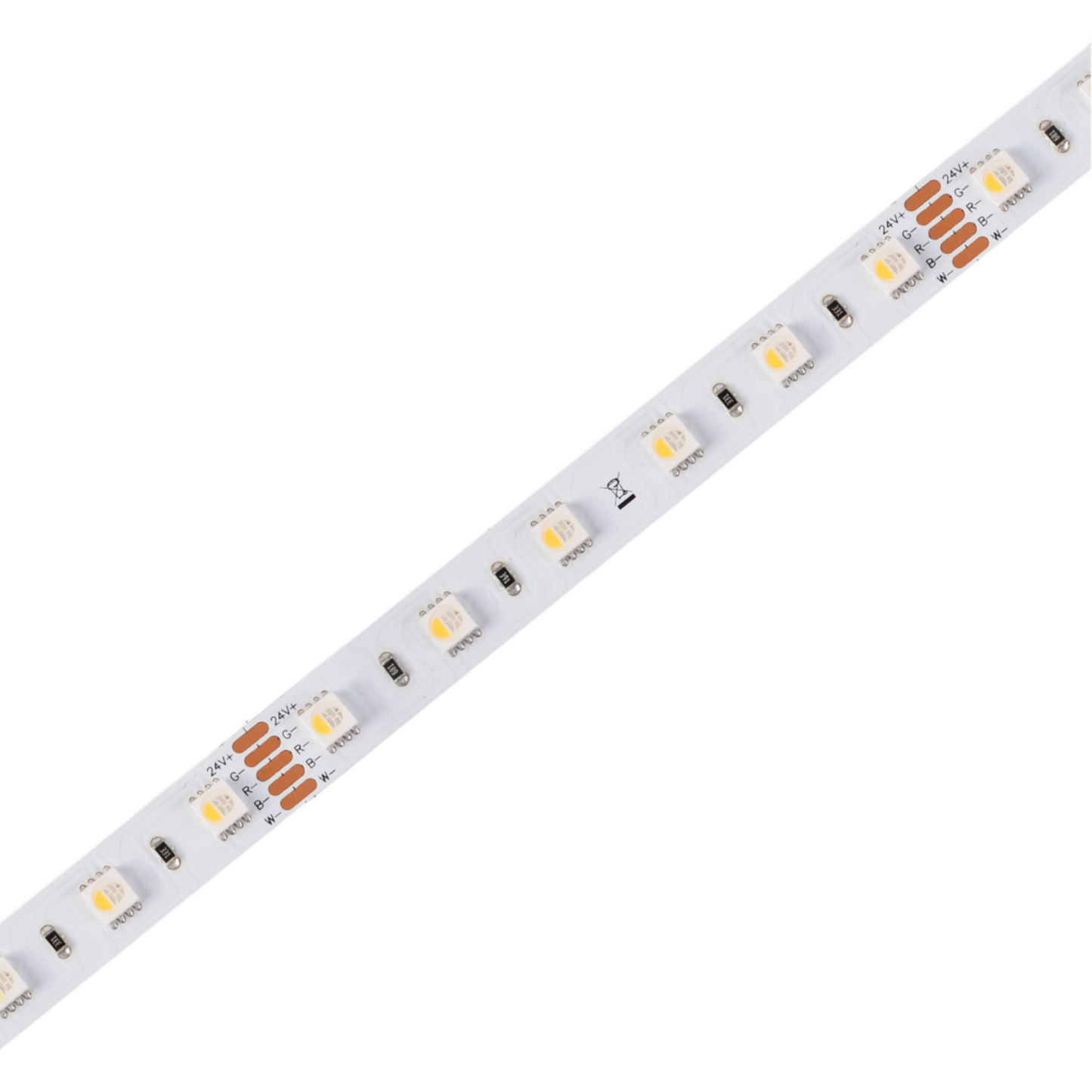 LED Strip 24V RGBW 16.8w/m RGB+6000K IP20  PCB-12mm Cutting Unit:100mm