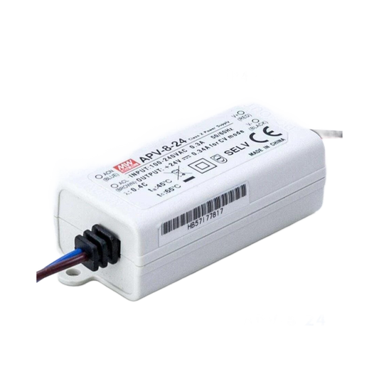 LED Driver Mean Well Output Power: 8w Output Voltage: 24V Non-Dimmable Size:60x 30x23.5mm