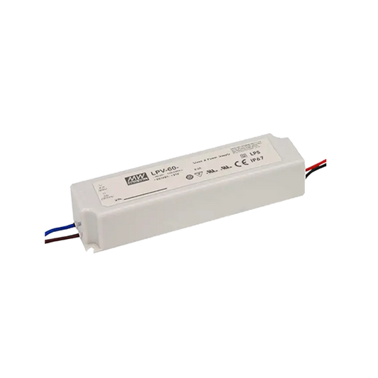 LED Driver Mean Well Output Power: 60w Output Voltage: 24V Non-Dimmable Size:162.5x 42.5x 32mm