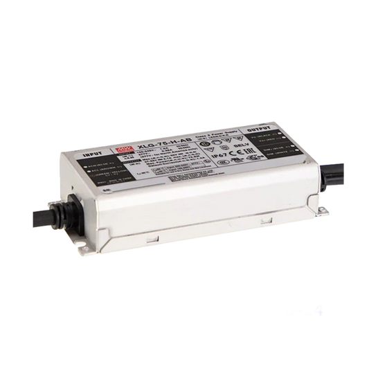 LED Driver Mean Well Output Power: 75w Output Voltage: 24V Non-Dimmable Size:140x63x32mm