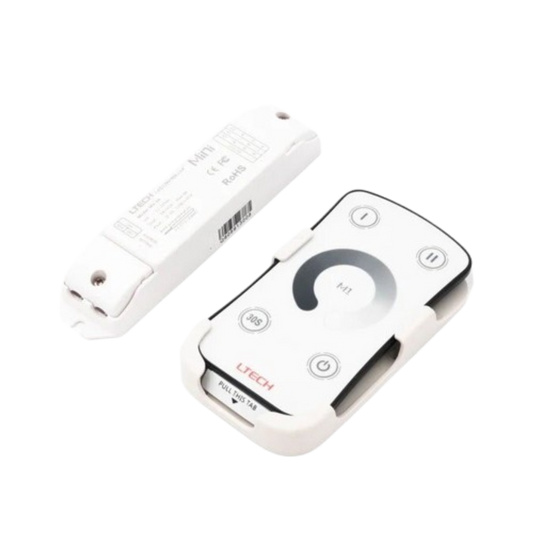 Control Gear Ltech M1+M3-3A Mini Controller with RF Remote - Dimming Size:200x130x22mm