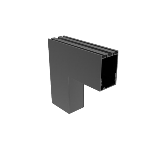Linear Modular TLS60 Profile Black 90D Inner  Splicing with Blind Cover Size:200x200x85mm