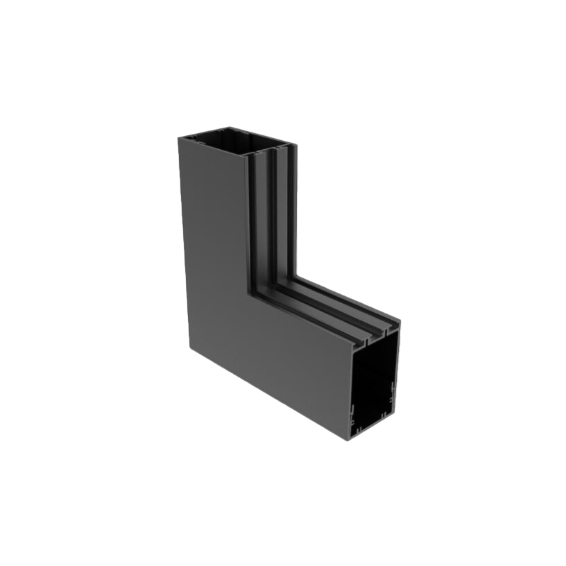 Linear Modular TLS60 Profile Black 90D Outer  Splicing with Blind Cover Size:200x200x85mm