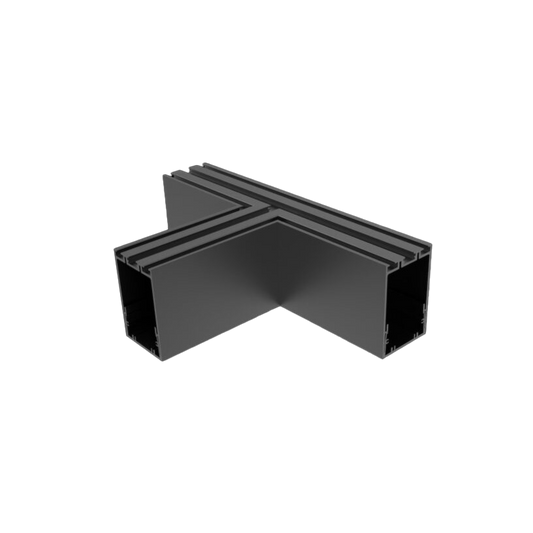 Linear Modular TLS60 Profile Black T-Shaped Corner Splicing with Blind Cover Size:305x188x85mm