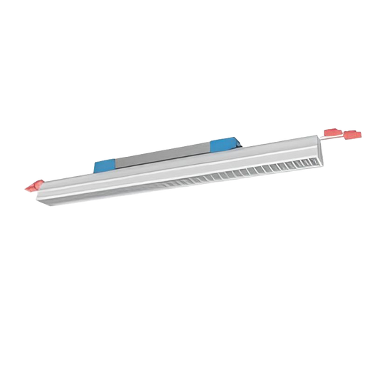 Linear Modular TLS60 Louver Light 14w Size:600x53.8x63.8mm Black