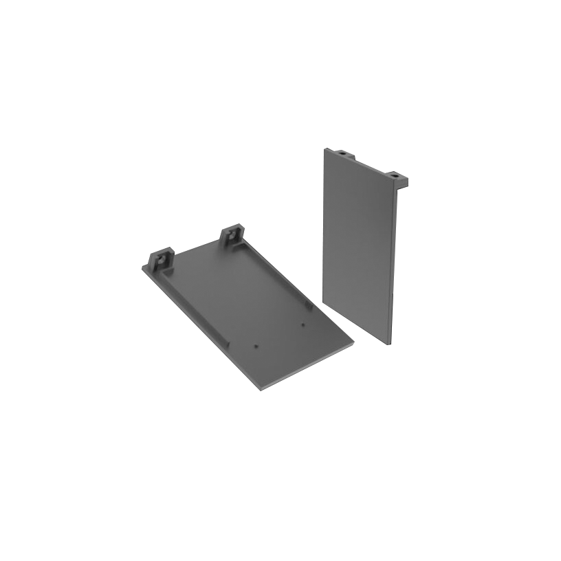 Linear Modular TLS60 Profile End Caps Black Size:56x85x11.5mm
