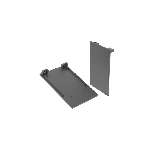 Linear Modular TLS60 Profile End Caps White Size:56x85x11.5mm