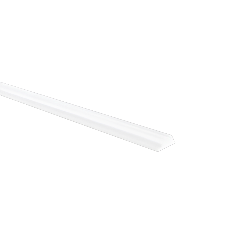 Linear Luminaire Slim25 White Asymmetric Size:2500x22x7.5mm