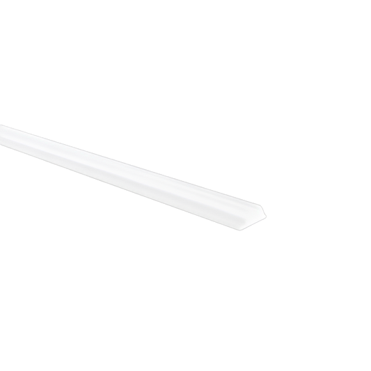Linear Luminaire Slim25 White Asymmetric Size:2500x22x7.5mm
