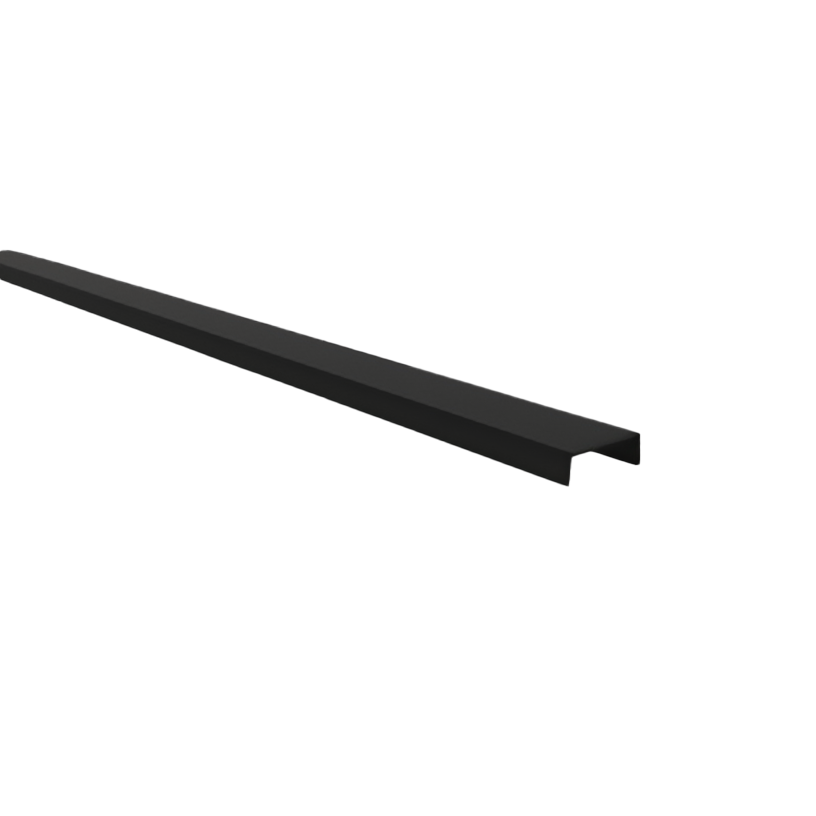 Linear Luminaire Slim25 Black blind diffuser Size:2500x20.4x6.7mm