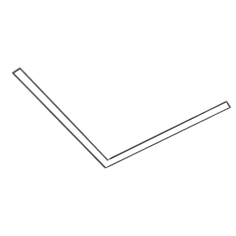 Linear Luminaire Slim25 Recessed L-Shaped Splicing 11w 3K Black Size:275x275x23mm