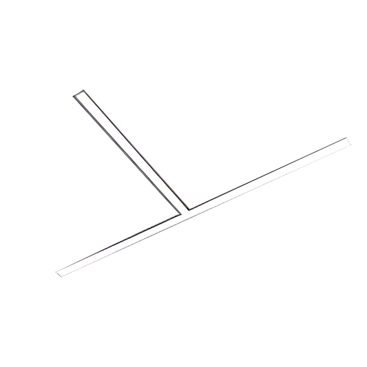 Linear Luminaire Slim25 Recessed T-Shaped Splicing 16w 3K Black Size:525x275x23mm