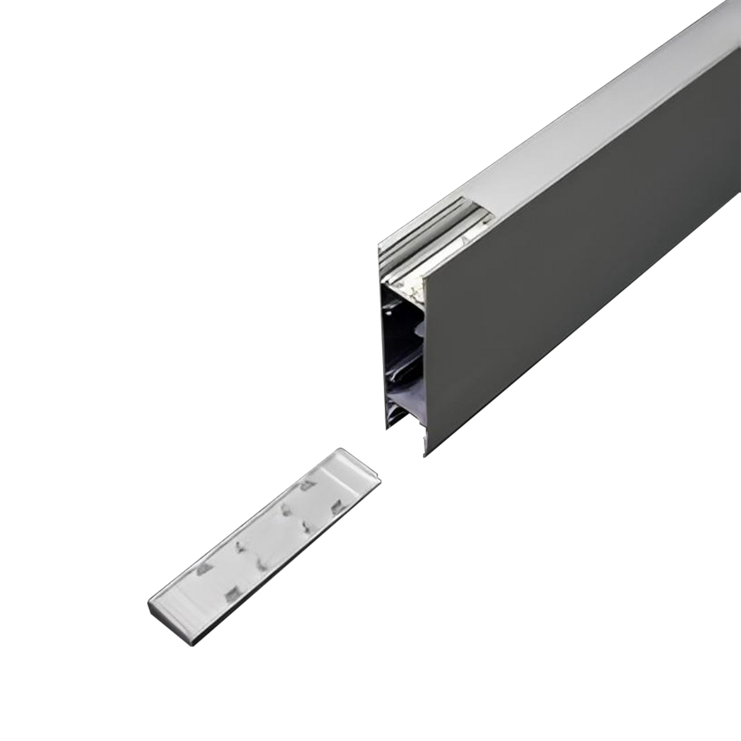 Linear Luminaire Slim25 Profile Black Size:2500x25x100mm