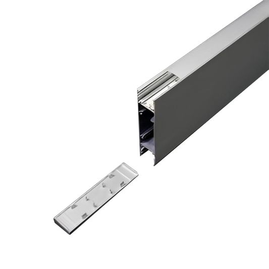 Linear Luminaire Slim25 Profile Black Size:2500x25x100mm