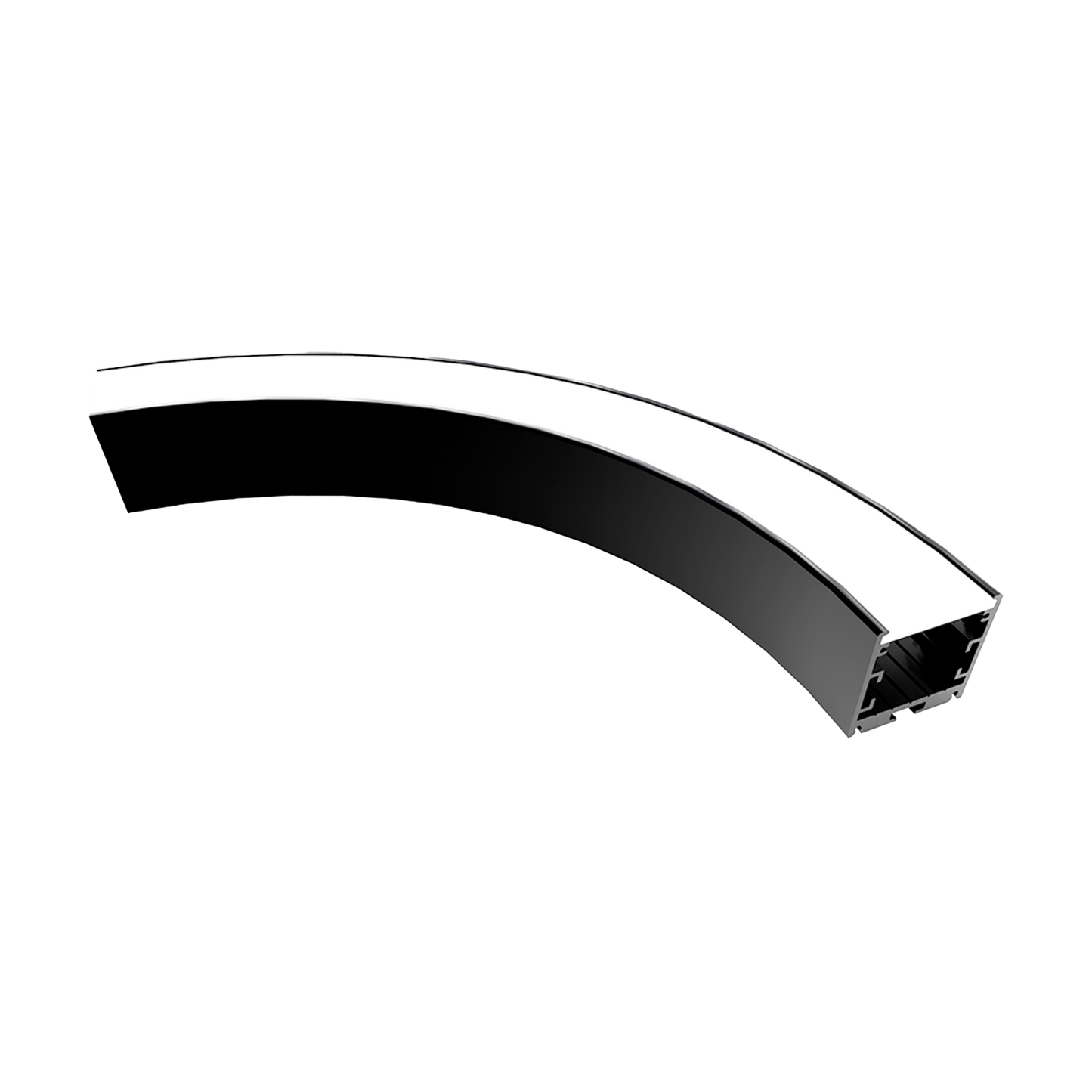 Linear Profile AS3535 320mm 90 outward Lighting Cross Section Size:35x35mm Black
