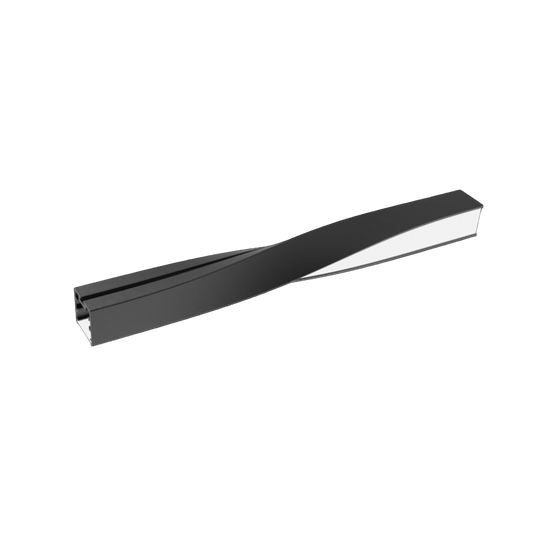 Linear Profile AS3535 90 left Twist Size:400x35x35mm Black