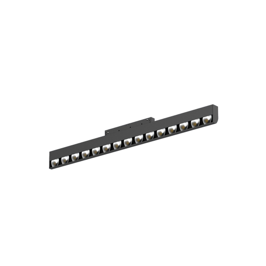 Magnetic Track Lights Linear Module Washing 60x25x75 10w 3K Size:605x23x71mm Black