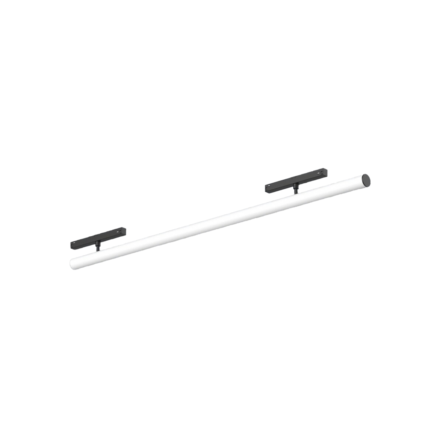 Magnetic Track Lights Linear Module Cross Track Round Tube 200x110 24w 3K Size:1200x30.2x74 Black