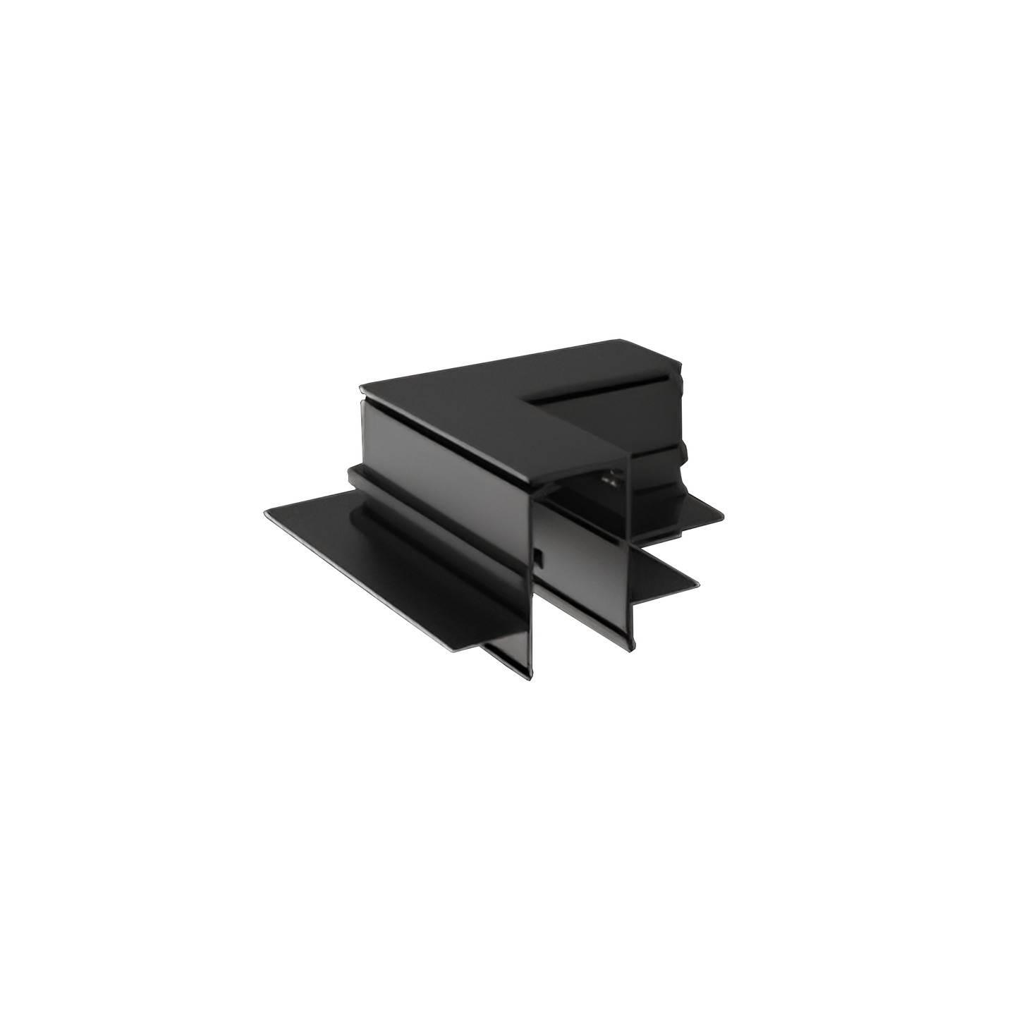 Magnetic Track Lights Trimless Recessed Track L-shaped splicing Size:95x95x46.5mm Black