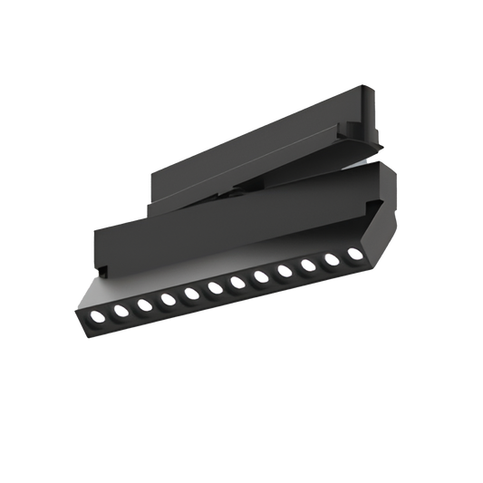 Standard Track Light Spotlight 12w 4000K 30D Beam Size:220x31x127mm Black