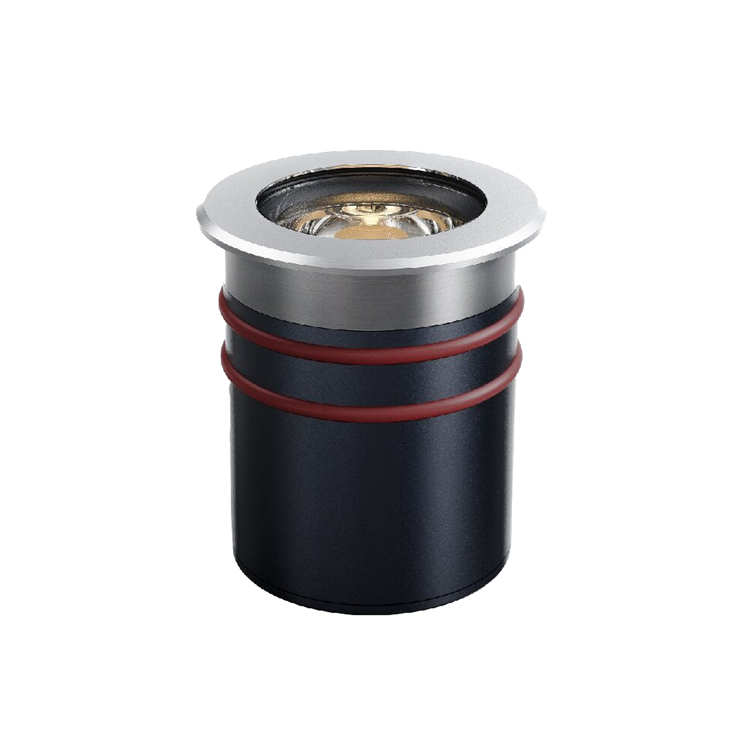 Inground Spotlight 1w DC24V 12D Beam 3K Size:26x53mm Cutting:20mm Black IP67