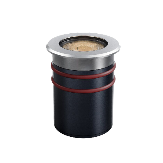 Inground Spotlight 5w DC24V 30D Beam 3K Size:60x65mm Cutting:43mm Golden IP67