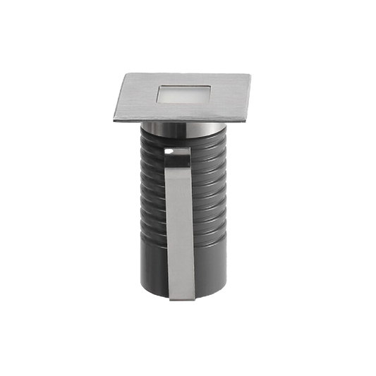 Inground Spotlight 1.2w DC24V 25D Beam 3K Size:38x68mm Cutting:50mm Stainless Steel IP67