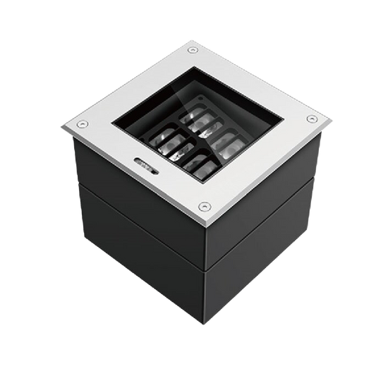 Inground Spotlight 30w DC24V 30D Beam 3K Size:220x220x195mm Cutting:204x204mm S/Steel IP67