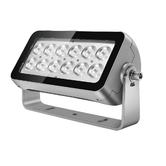 LED Flood Light 56w 10x70D Beam 4000K Size:321x145x154mm Stainless Steel IP66