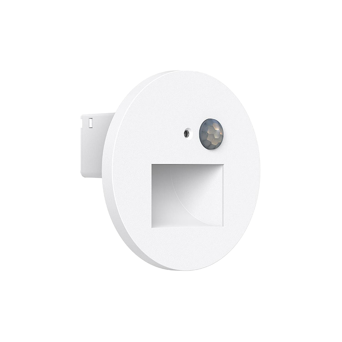 LED Step Light Interior 2w Wide Beam Size:80x41mm Cutting:W46xH49mm White IP20 with Sensor