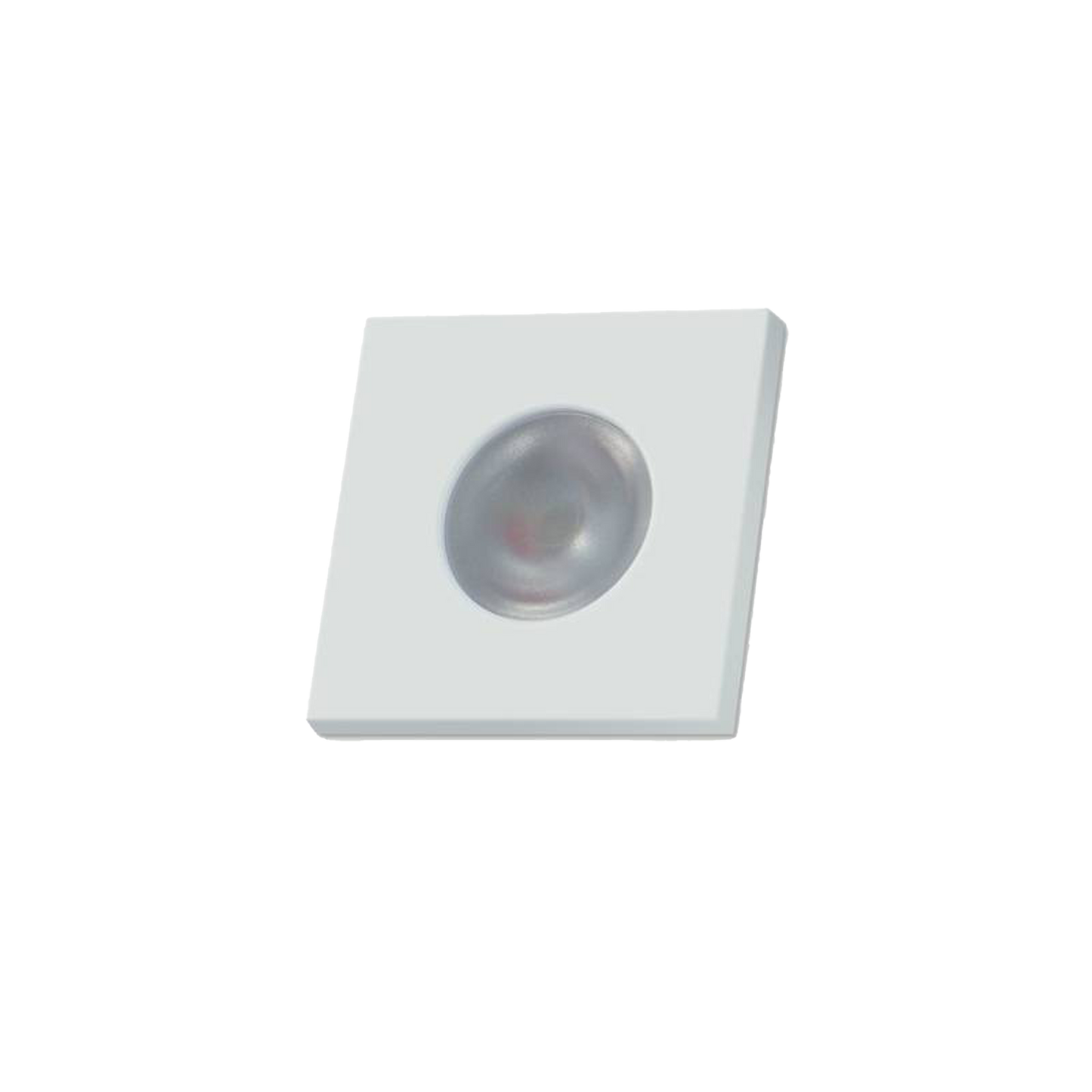 LED Step Light Interior 3w 30D Beam Full Moon Size:55.5x55.5x31mm Cutting:45mm Black IP54