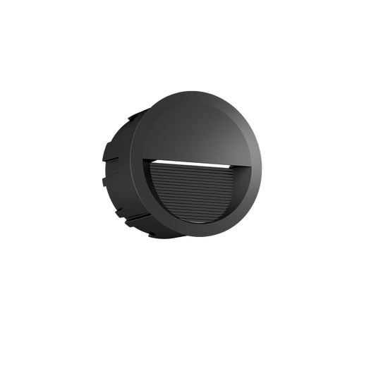 LED Step Light Exterior Recessed 5w 60D Beam Size:135x78mm Cutting:130X78mm Black IP65